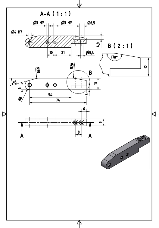 Clamping Lever Drawing