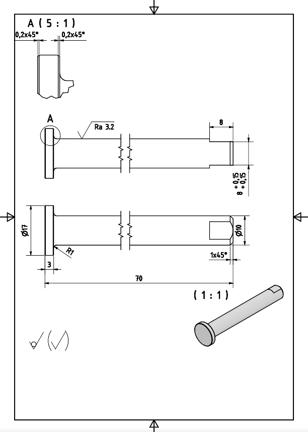 Cylinder Rod Drawing